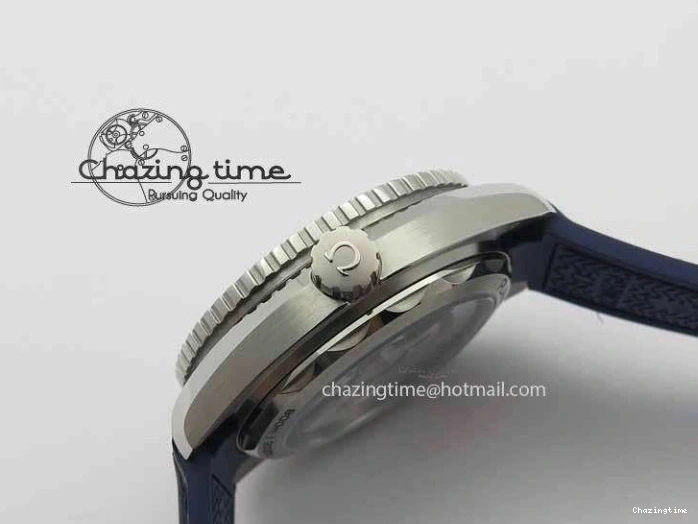 0320 Planet Ocean 2016 43.5mm SS OM 1:1 Best Edition Blue Dial On Blue Leather Strap A Sophisticated 8165